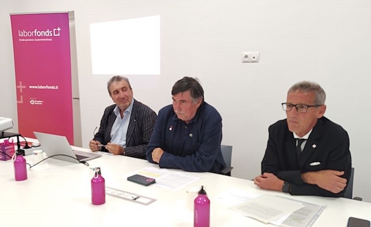 Stefano Pavesi, Alfred Ebner e Lorenzo Bertoli